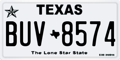 TX license plate BUV8574