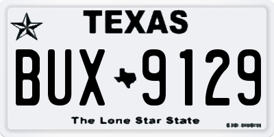TX license plate BUX9129