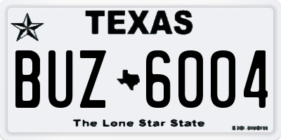 TX license plate BUZ6004
