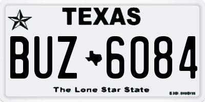 TX license plate BUZ6084