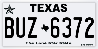 TX license plate BUZ6372