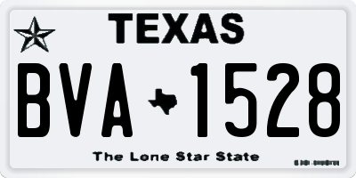 TX license plate BVA1528