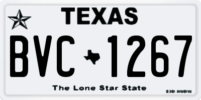 TX license plate BVC1267