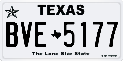 TX license plate BVE5177