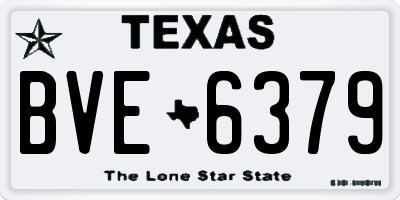 TX license plate BVE6379