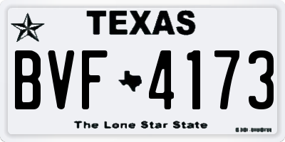 TX license plate BVF4173