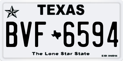 TX license plate BVF6594