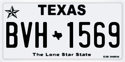 TX license plate BVH1569