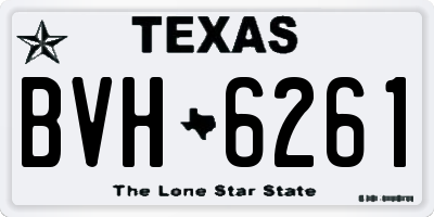 TX license plate BVH6261