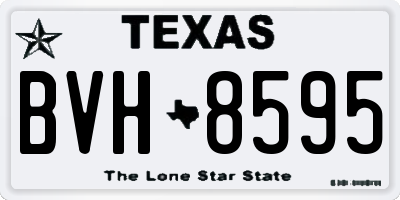 TX license plate BVH8595