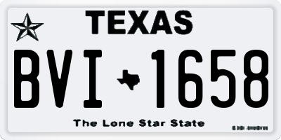 TX license plate BVI1658