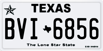 TX license plate BVI6856
