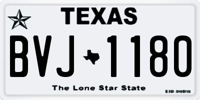 TX license plate BVJ1180