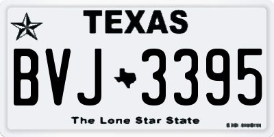TX license plate BVJ3395