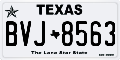 TX license plate BVJ8563