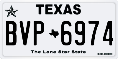 TX license plate BVP6974