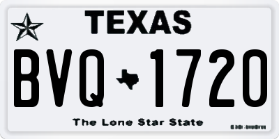 TX license plate BVQ1720