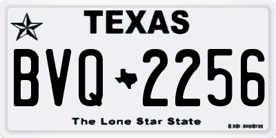 TX license plate BVQ2256