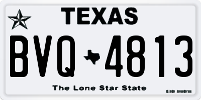 TX license plate BVQ4813