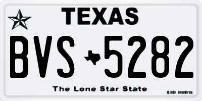 TX license plate BVS5282