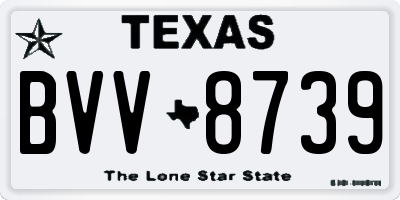 TX license plate BVV8739