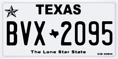 TX license plate BVX2095