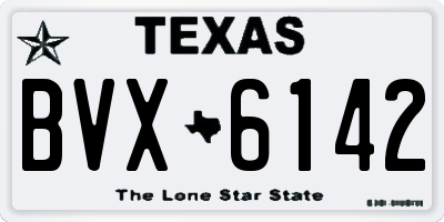 TX license plate BVX6142