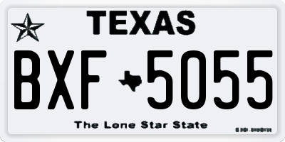 TX license plate BXF5055