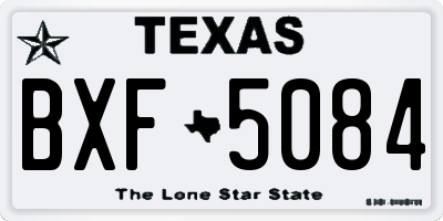 TX license plate BXF5084