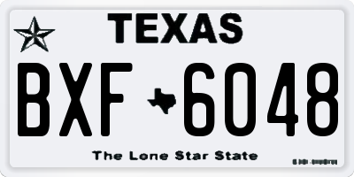 TX license plate BXF6048