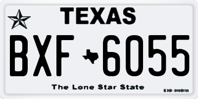 TX license plate BXF6055