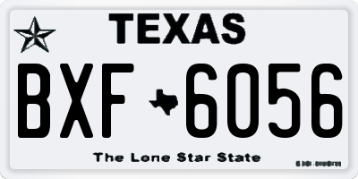 TX license plate BXF6056