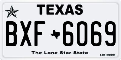 TX license plate BXF6069