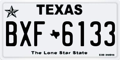 TX license plate BXF6133