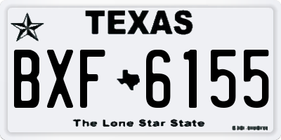 TX license plate BXF6155