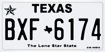 TX license plate BXF6174
