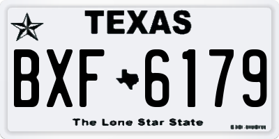 TX license plate BXF6179