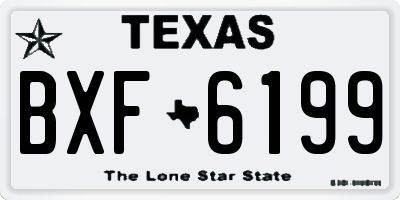 TX license plate BXF6199
