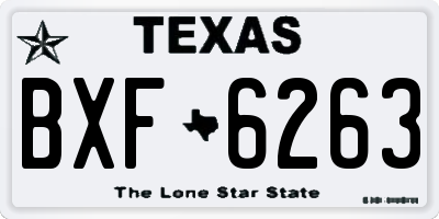 TX license plate BXF6263