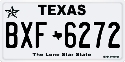 TX license plate BXF6272