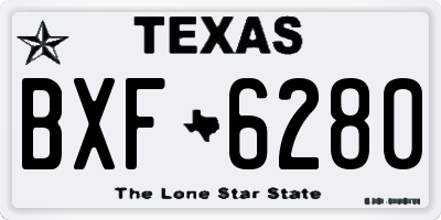 TX license plate BXF6280