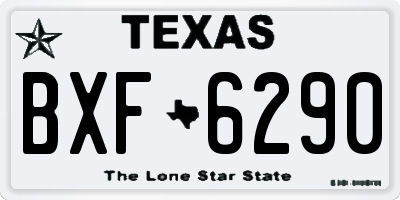 TX license plate BXF6290
