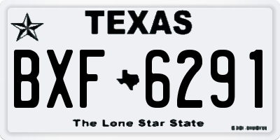 TX license plate BXF6291