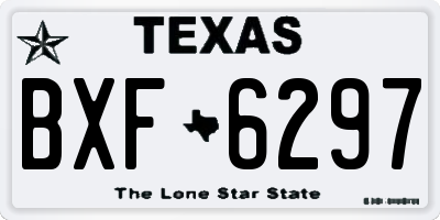 TX license plate BXF6297