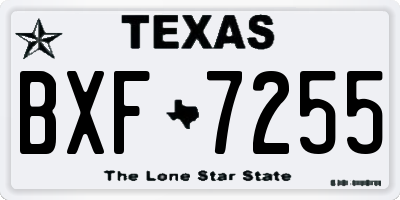 TX license plate BXF7255