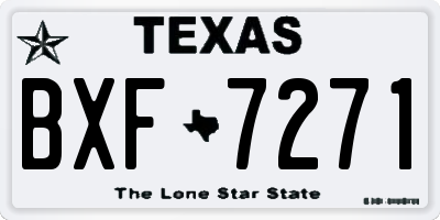 TX license plate BXF7271