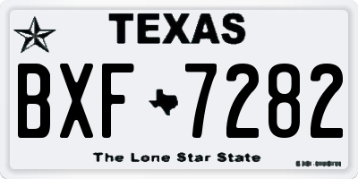 TX license plate BXF7282