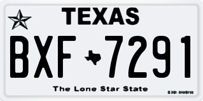 TX license plate BXF7291