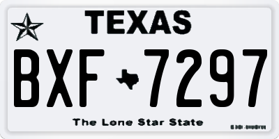TX license plate BXF7297