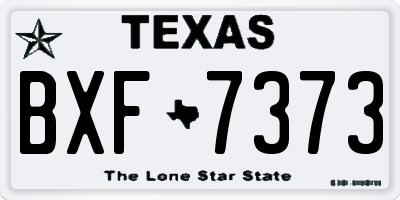 TX license plate BXF7373